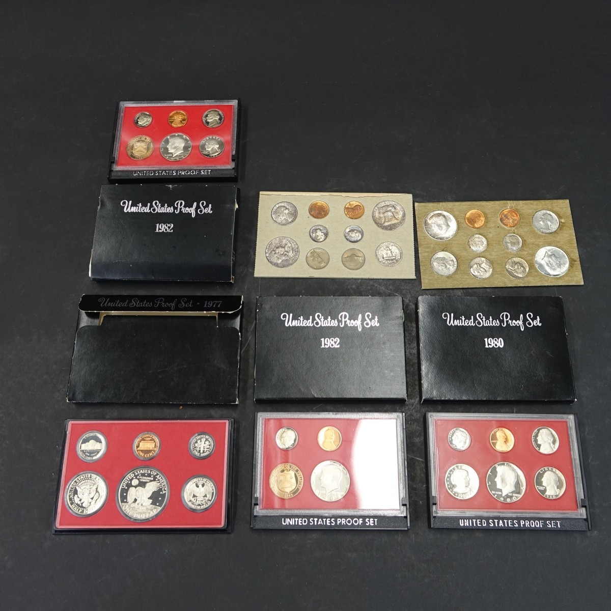 Six (6) American Proof Sets