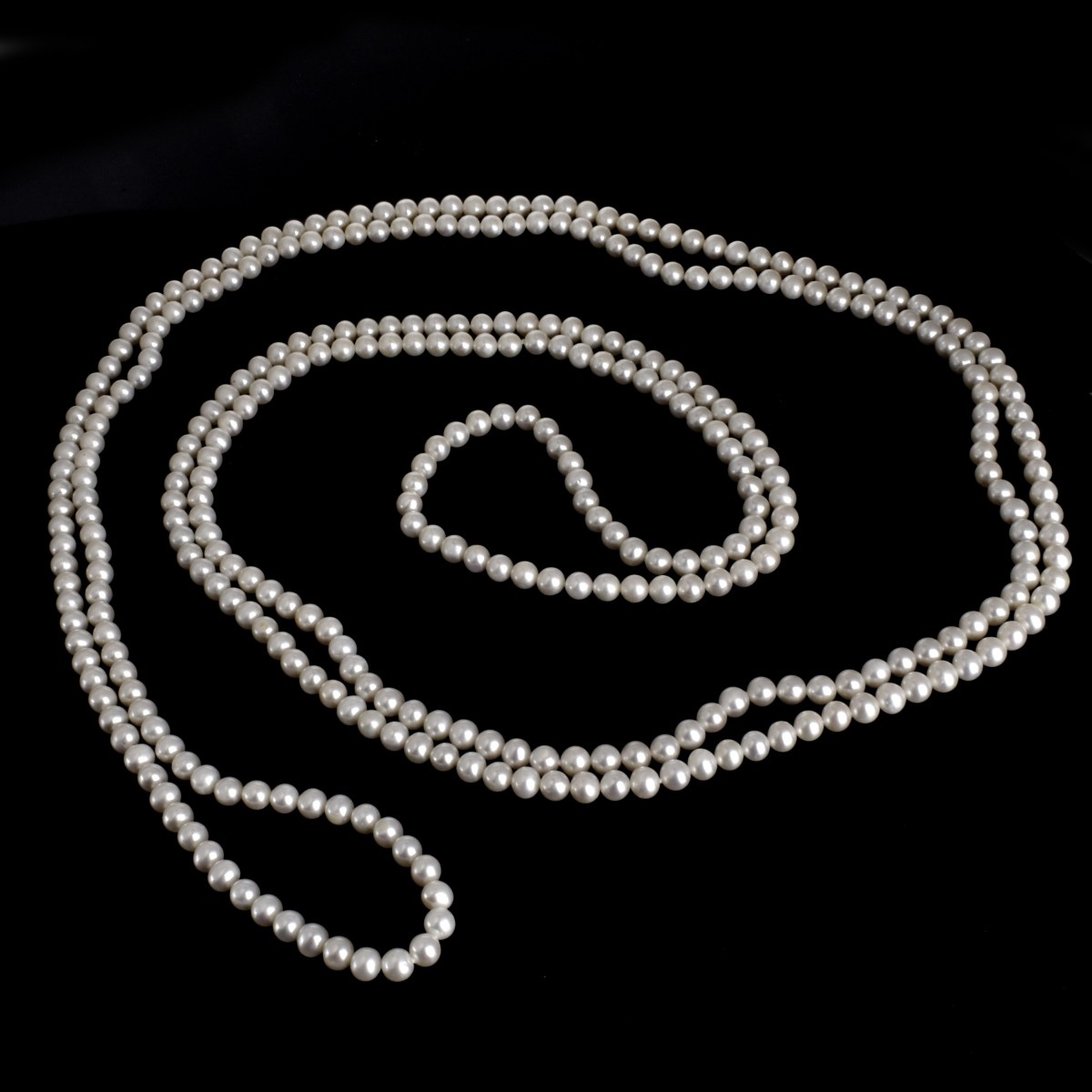 100" Long 7.0mm Pearl Necklace