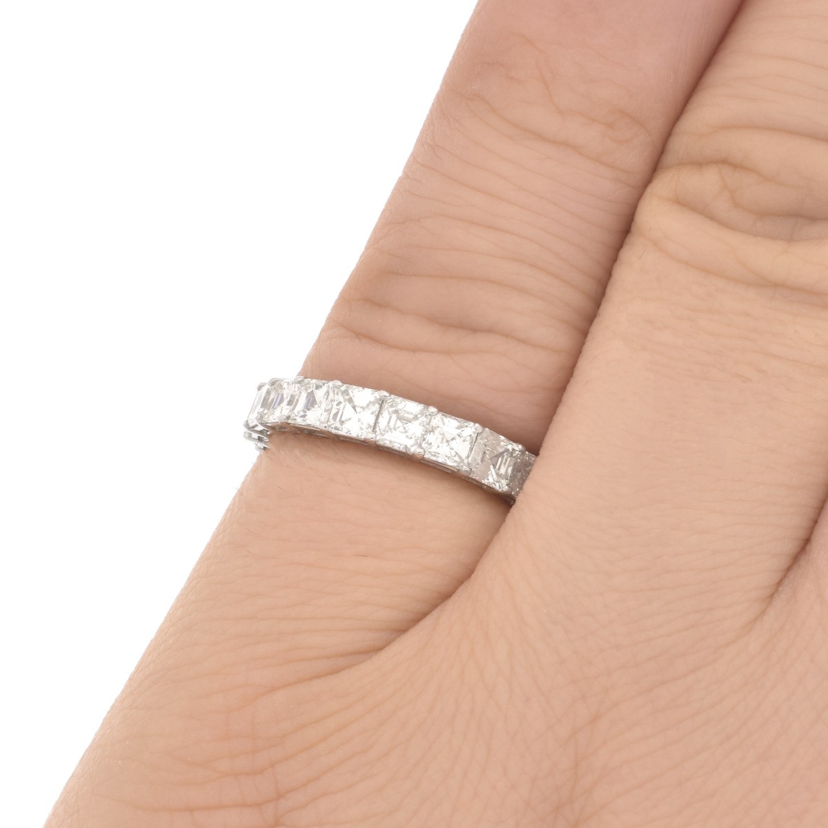 Diamond and Platinum Eternity Band