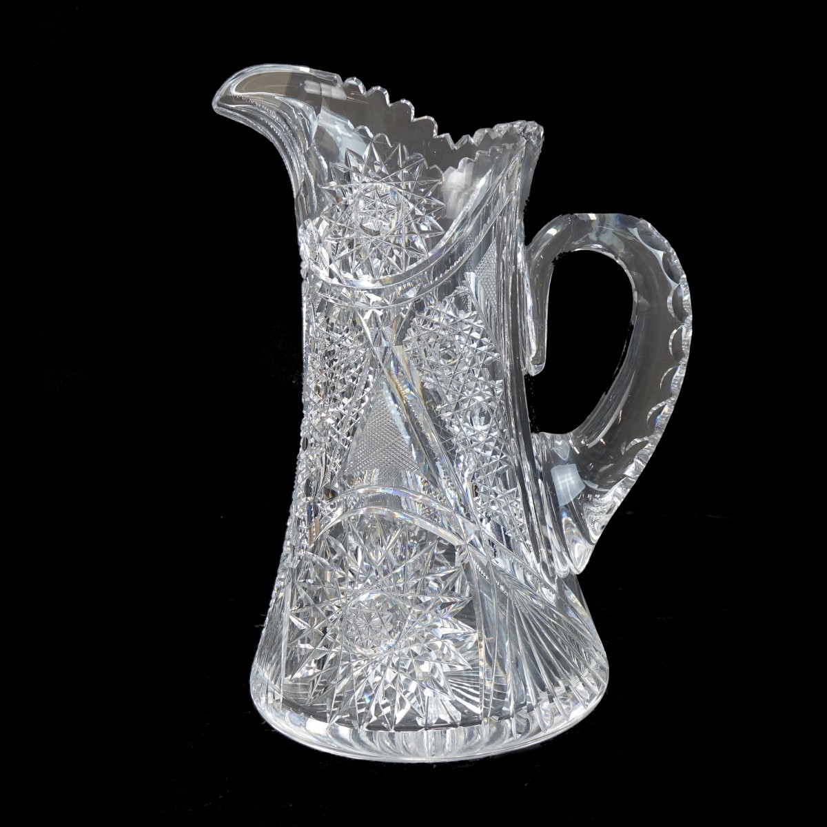 American Brilliant Cut Glass Pitcher