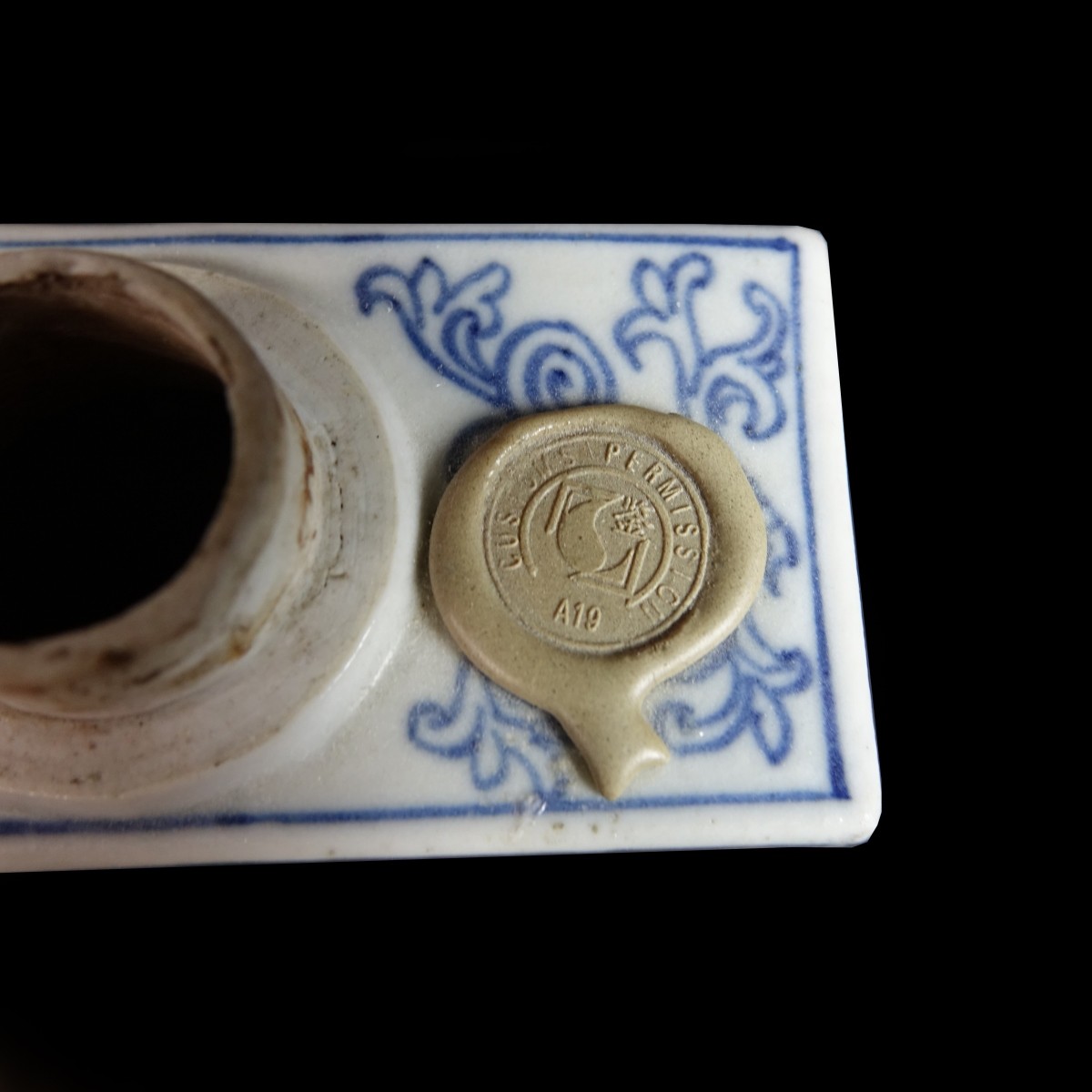 Chinese Porcelain Flask and Continental Inkwell