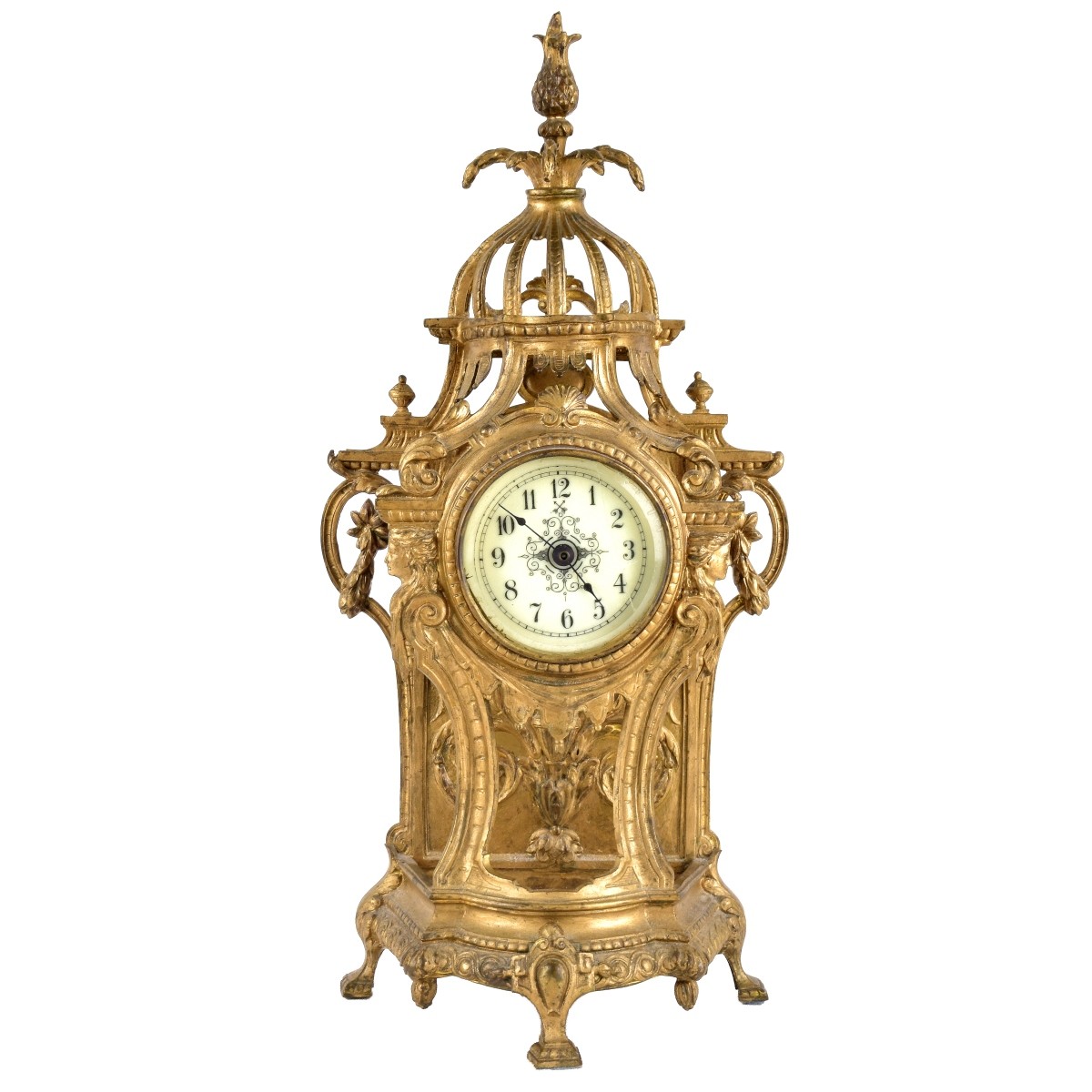 Gilt Metal Clock