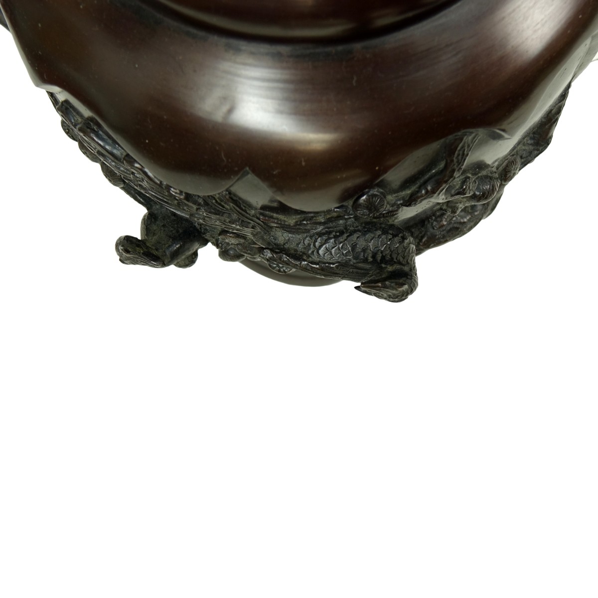 Japanese Bronze Urn Mounted as a Lamp