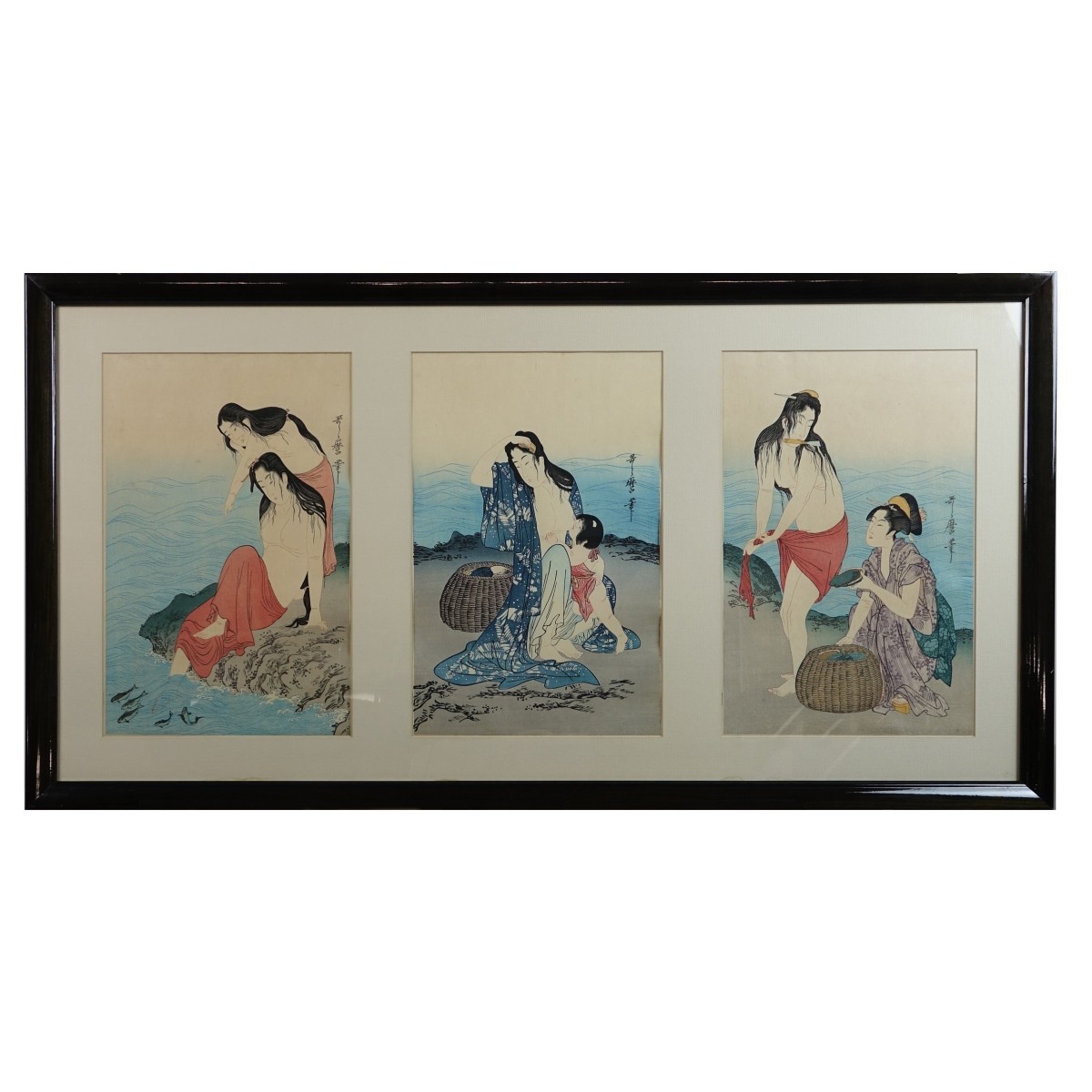 2 After: K Utamaro (1753-1806) Wood Block Prints