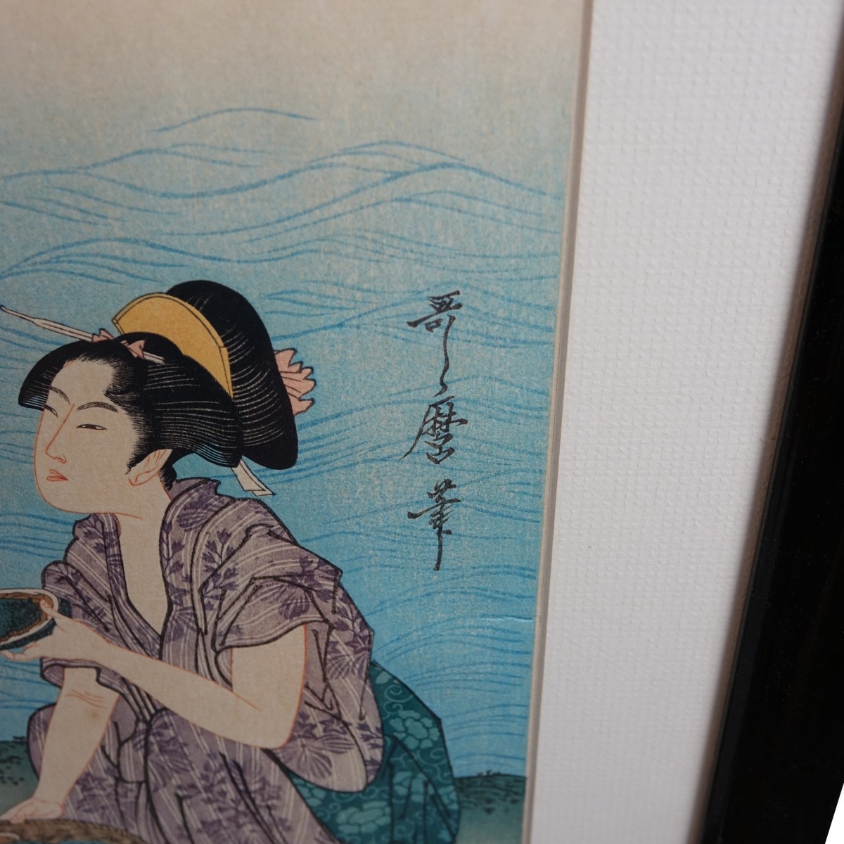 2 After: K Utamaro (1753-1806) Wood Block Prints