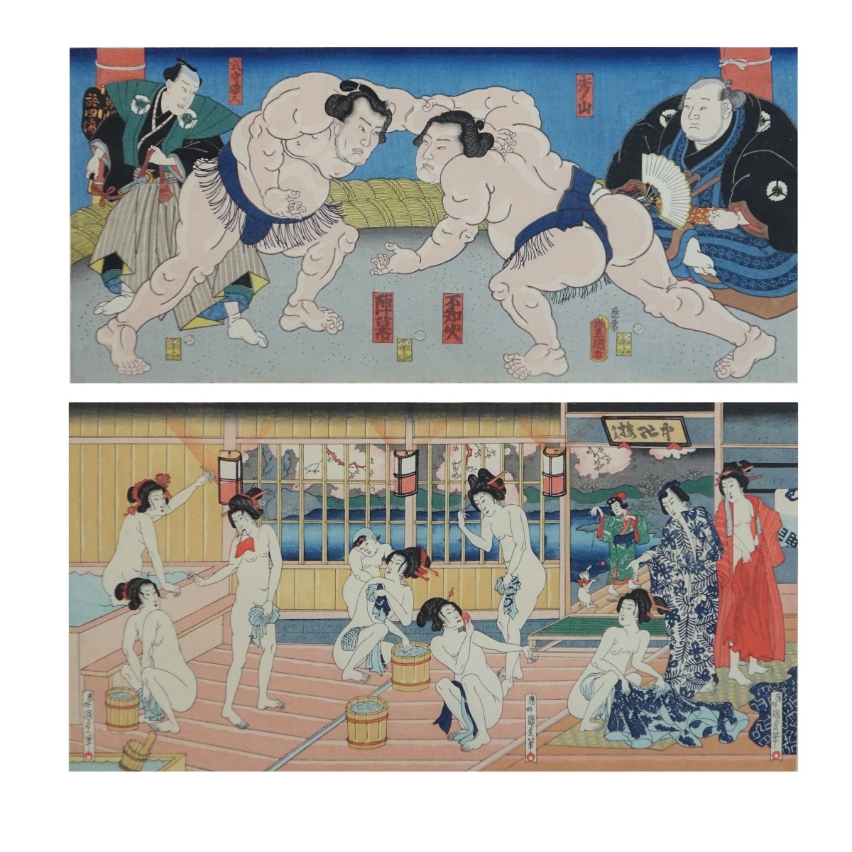 Two Japanese Woodblock Prints