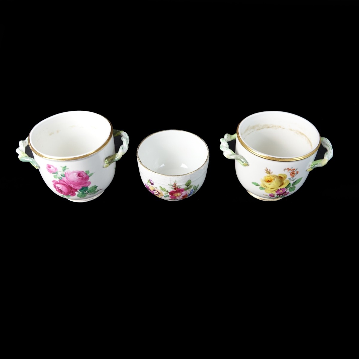 Three (3) Antique Porcelain Tableware