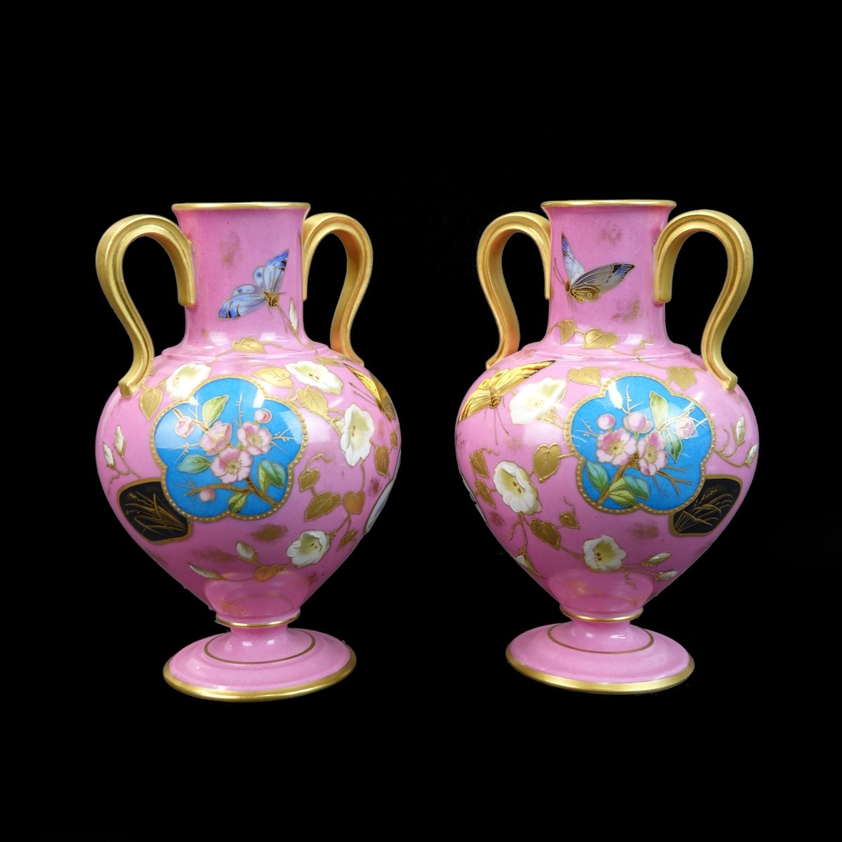 Pair of French Porcelain Vases