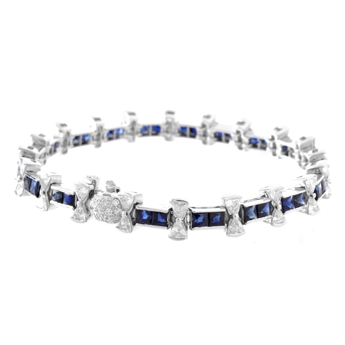 Sapphire, Diamond and 18K Bracelet