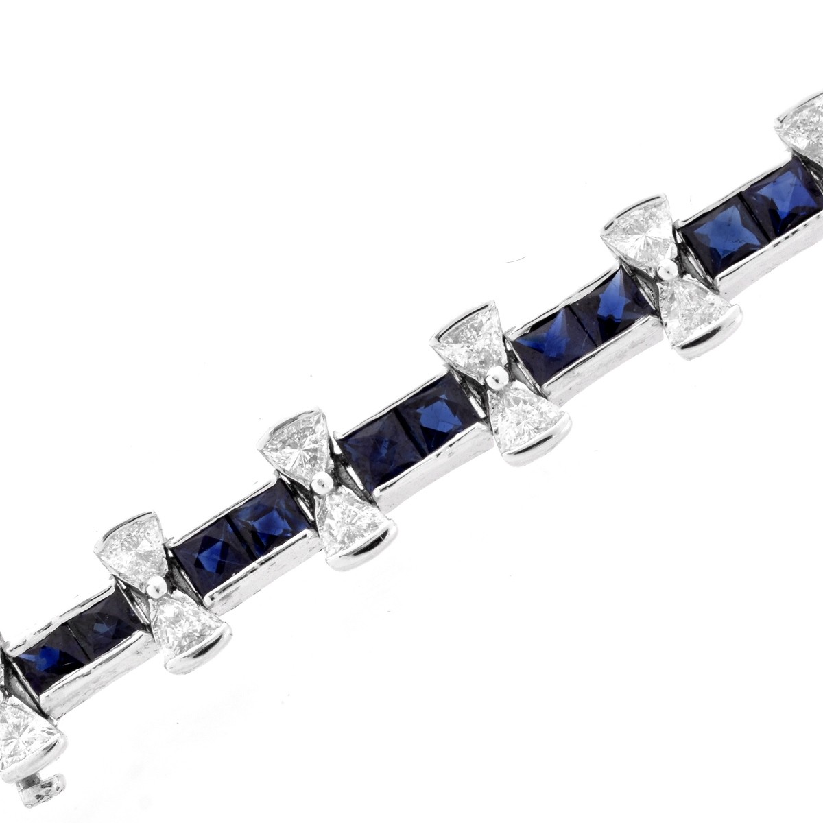 Sapphire, Diamond and 18K Bracelet