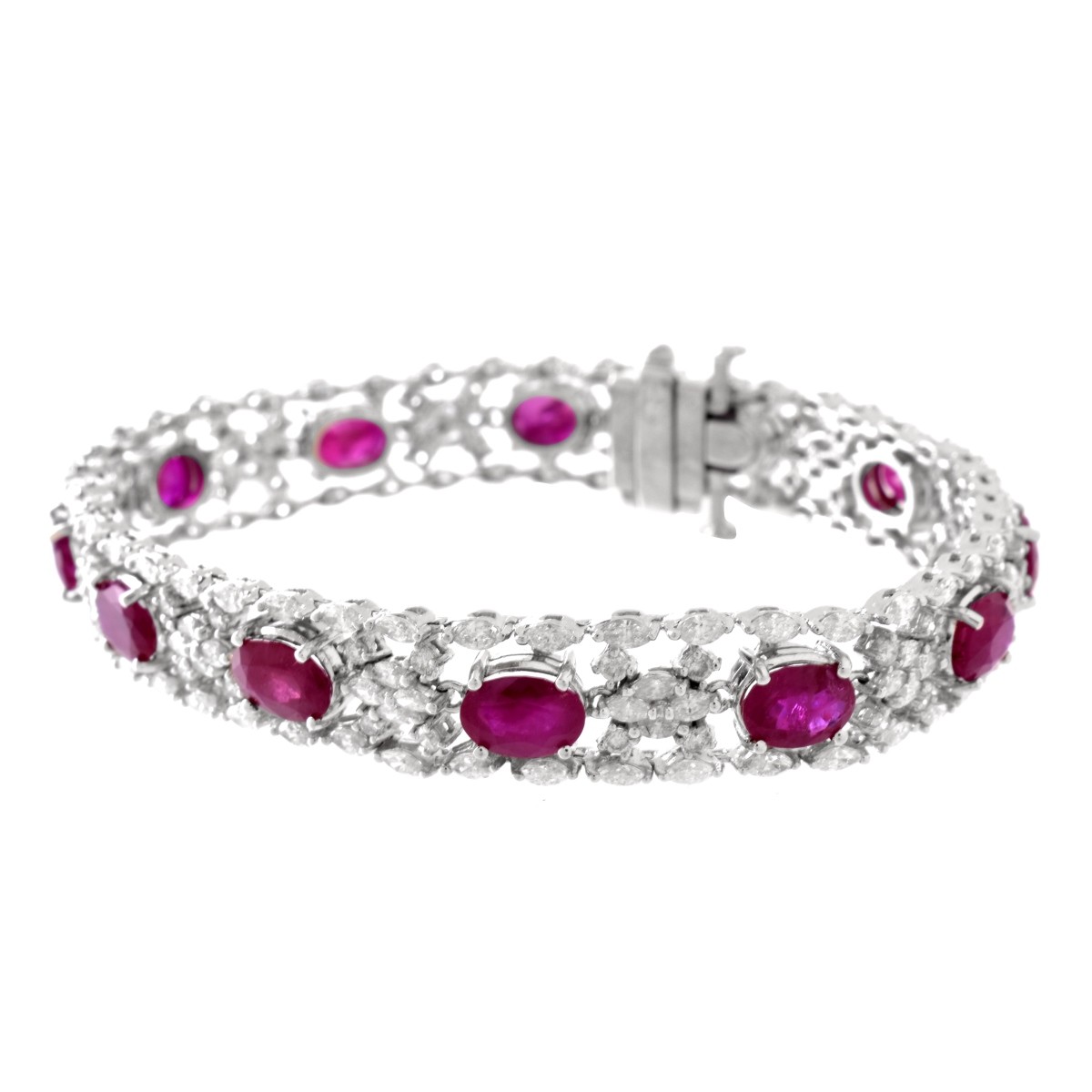 Ruby, Diamond and 18K Bracelet