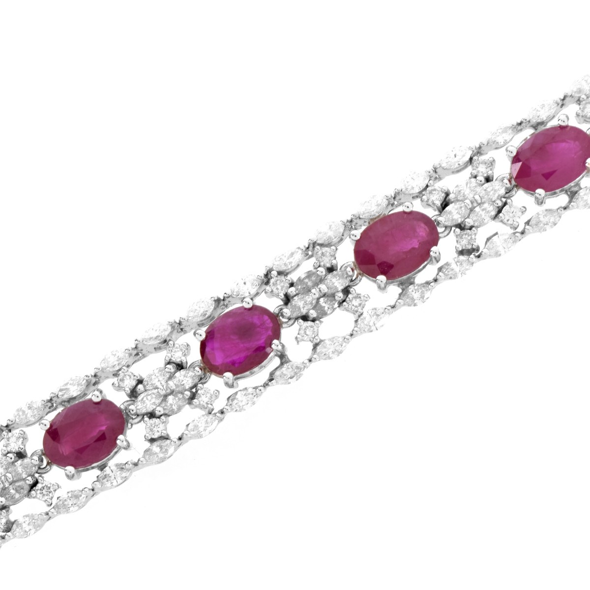 Ruby, Diamond and 18K Bracelet