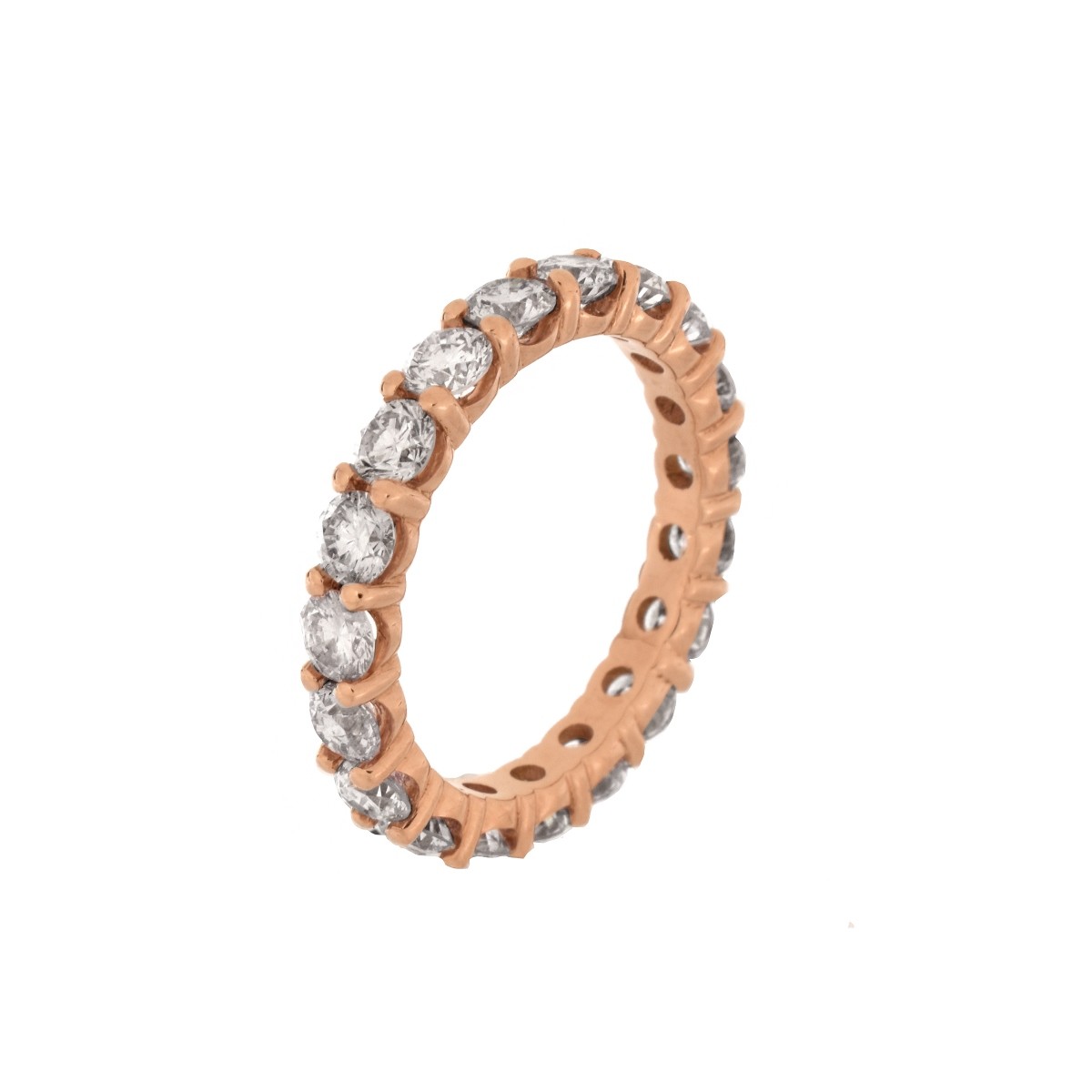 Pink Diamond Eternity Band