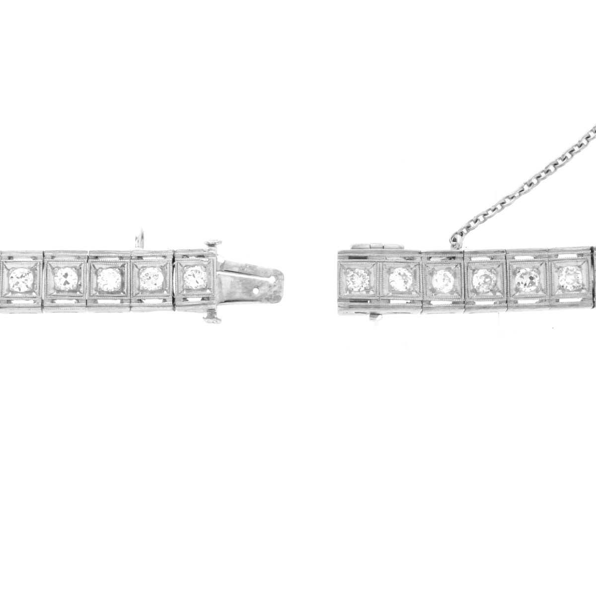 Art Deco Diamond and Platinum Bracelet