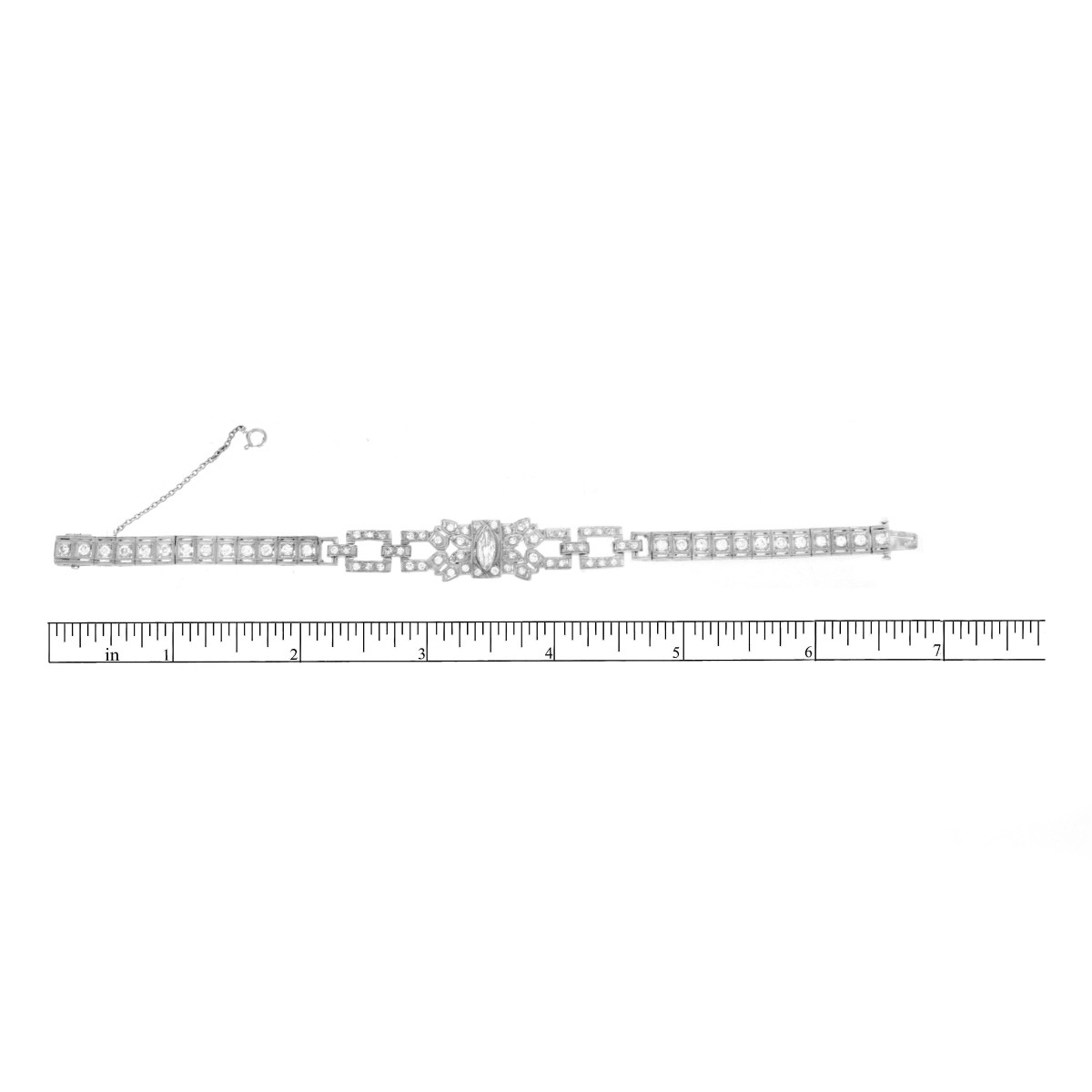 Art Deco Diamond and Platinum Bracelet