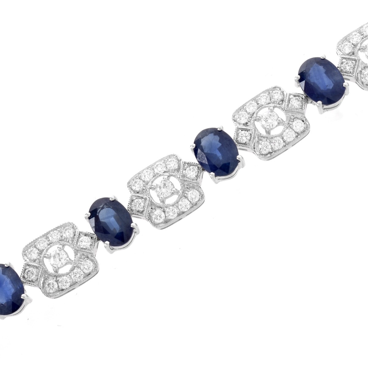 Sapphire, Diamond and 18K Bracelet