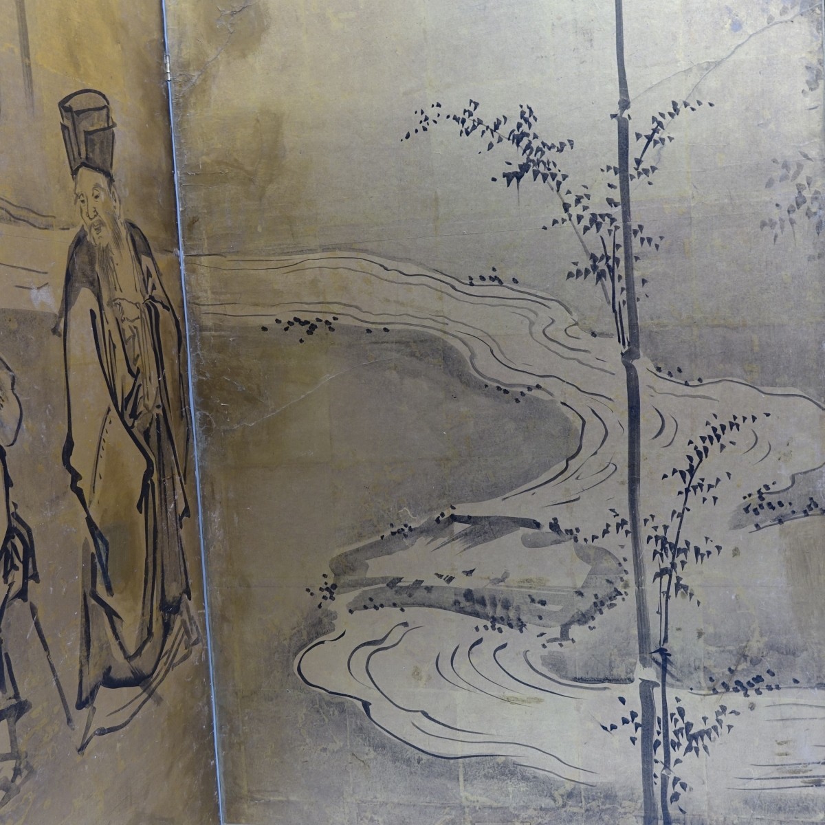 19th C. Chinese Painted Screen