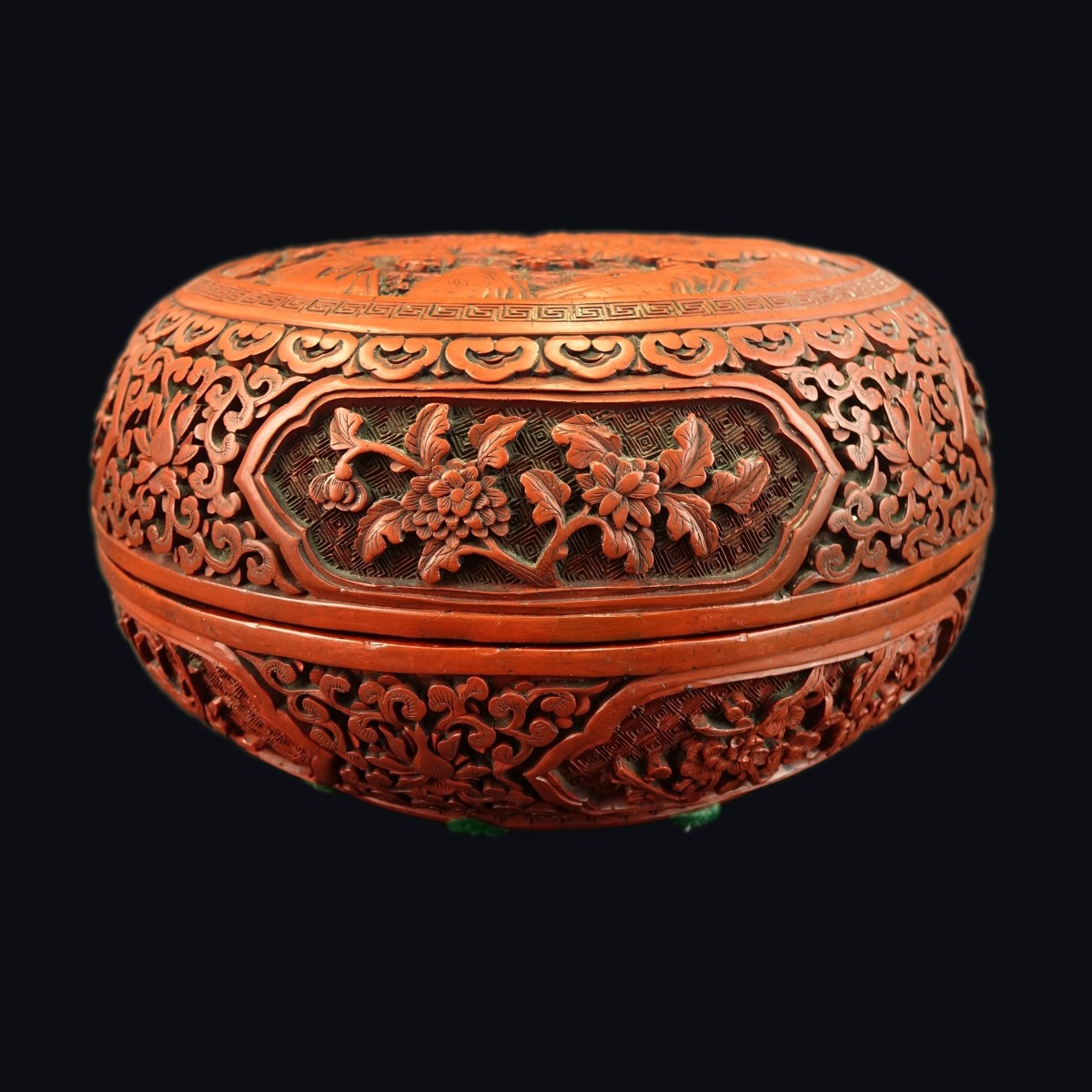 Chinese Cinnabar Covered Box