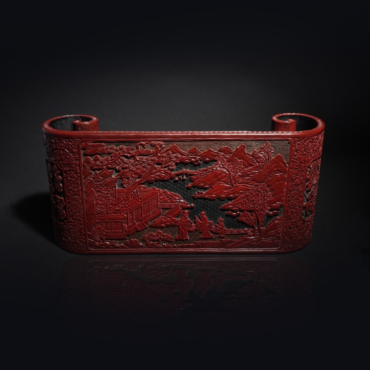 Chinese Cinnabar Stand