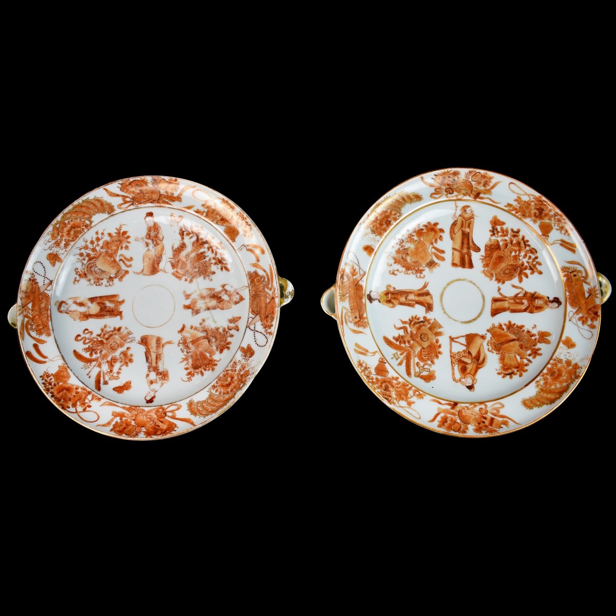 Pair of Chinese Warming Dishes