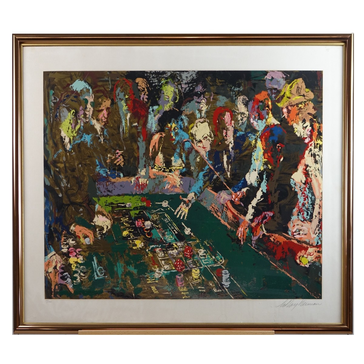 Leroy Neiman (1921-2012) Serigraph "Vega Craps"