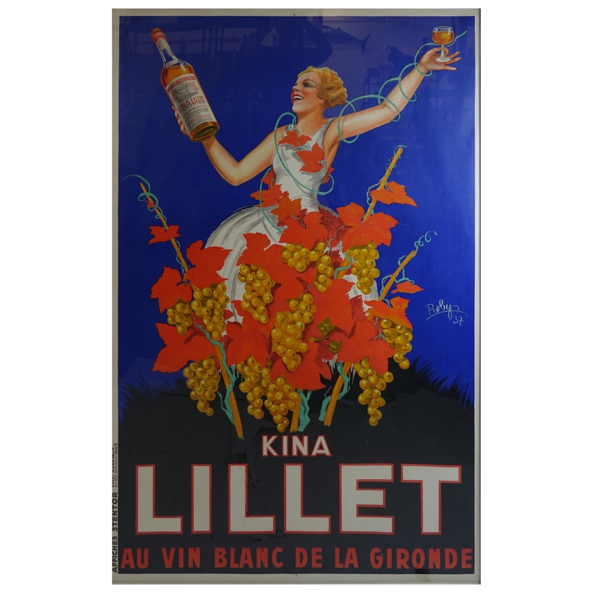 Robys (French 1916- ) "Kina Lillet" Lithograph