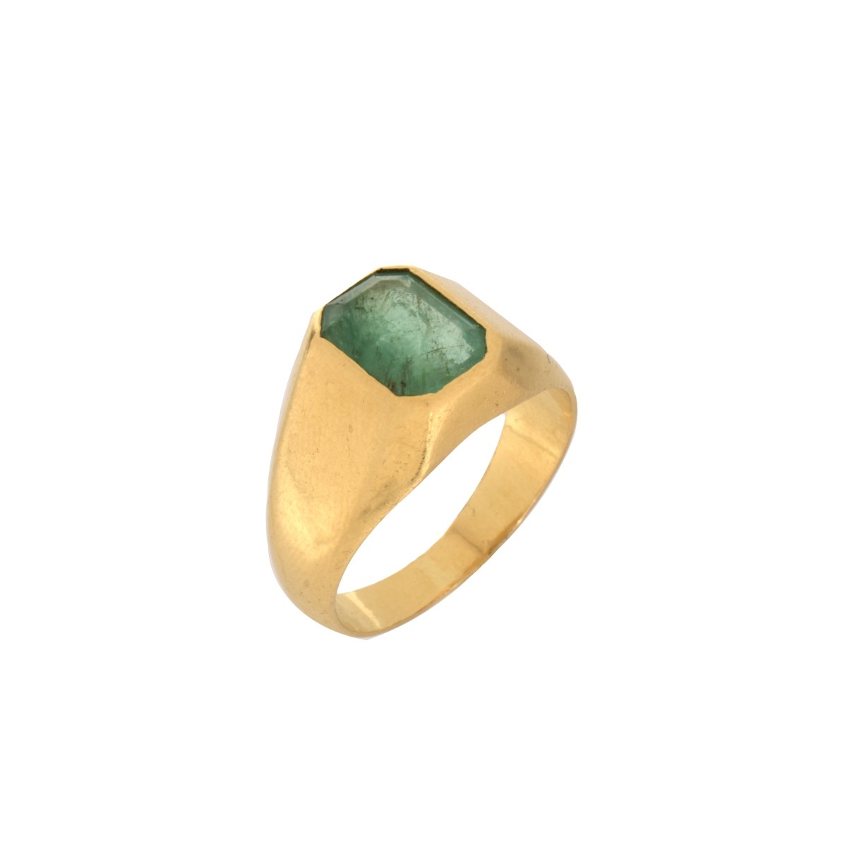 Emerald and 18K Ring