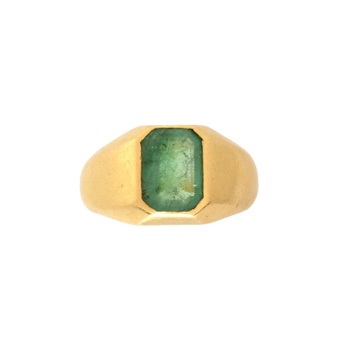 Emerald and 18K Ring