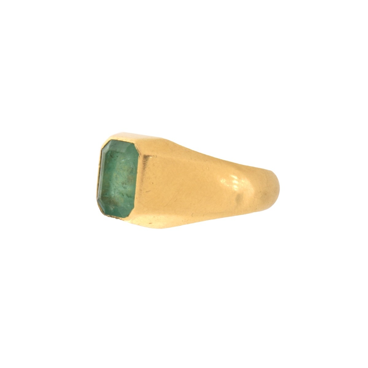 Emerald and 18K Ring