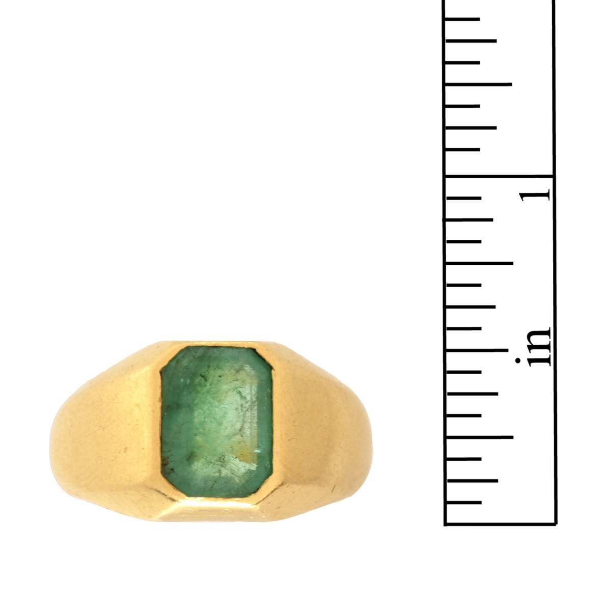 Emerald and 18K Ring