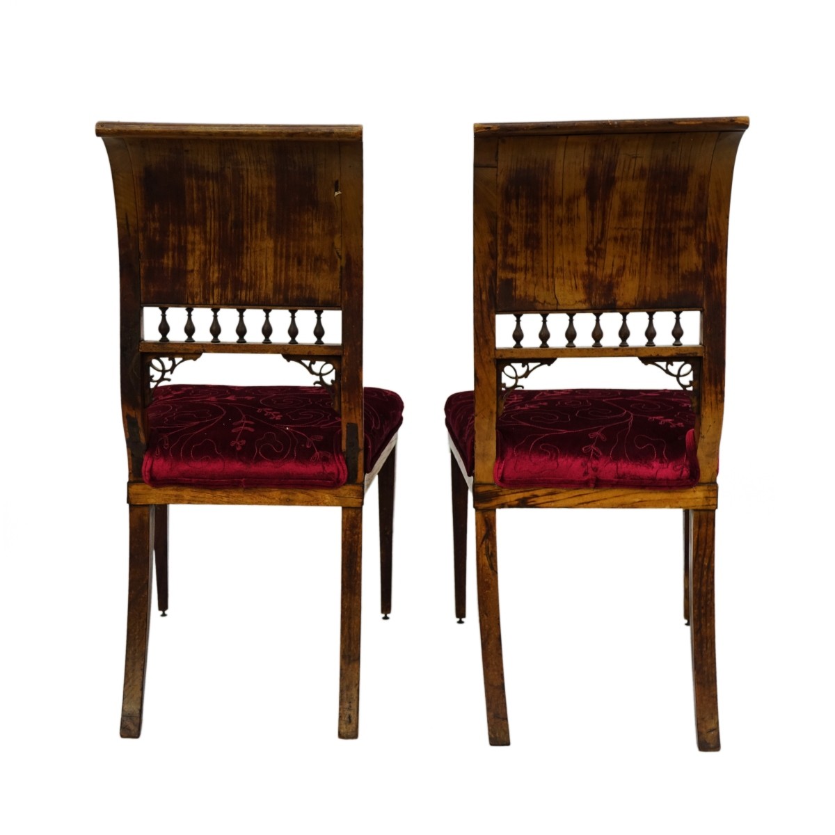 Pair of English Sheraton Side Chairs