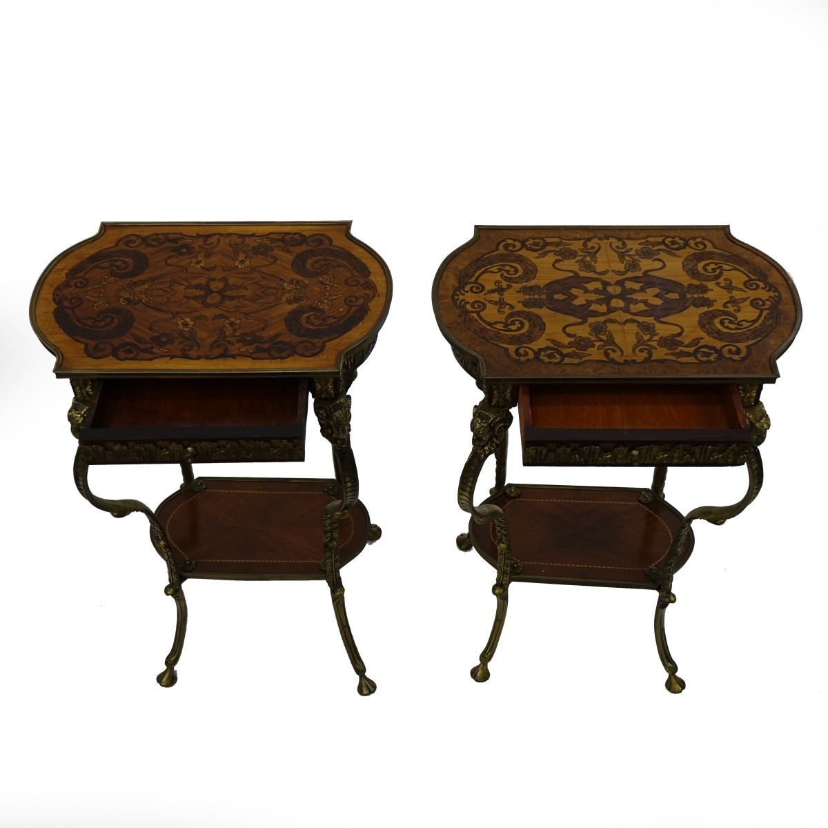 Pair of Louis XVI Style End Tables