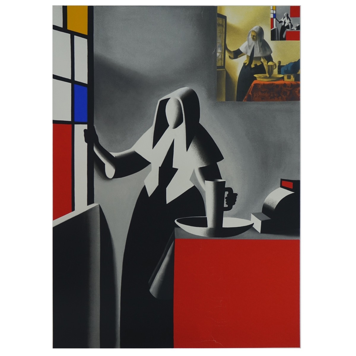 Mark Kostabi (1960- ) Signed Serigraph