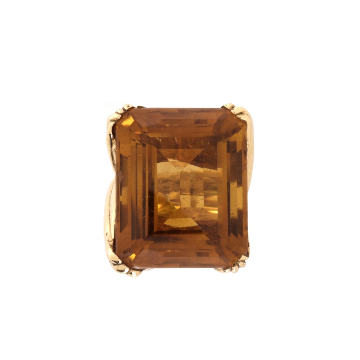 Citrine and 14K Ring