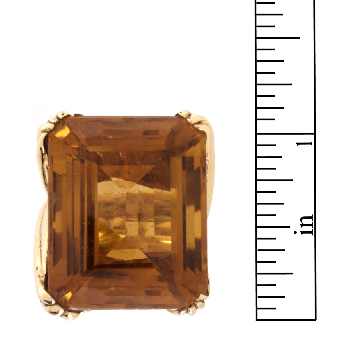 Citrine and 14K Ring