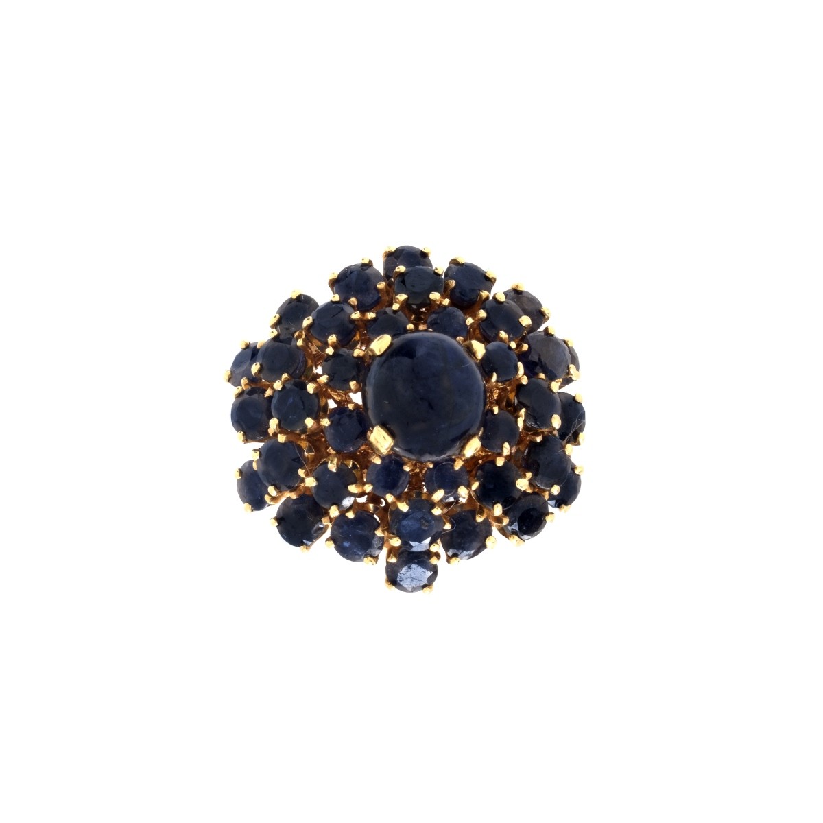 Sapphire and 14K Ring