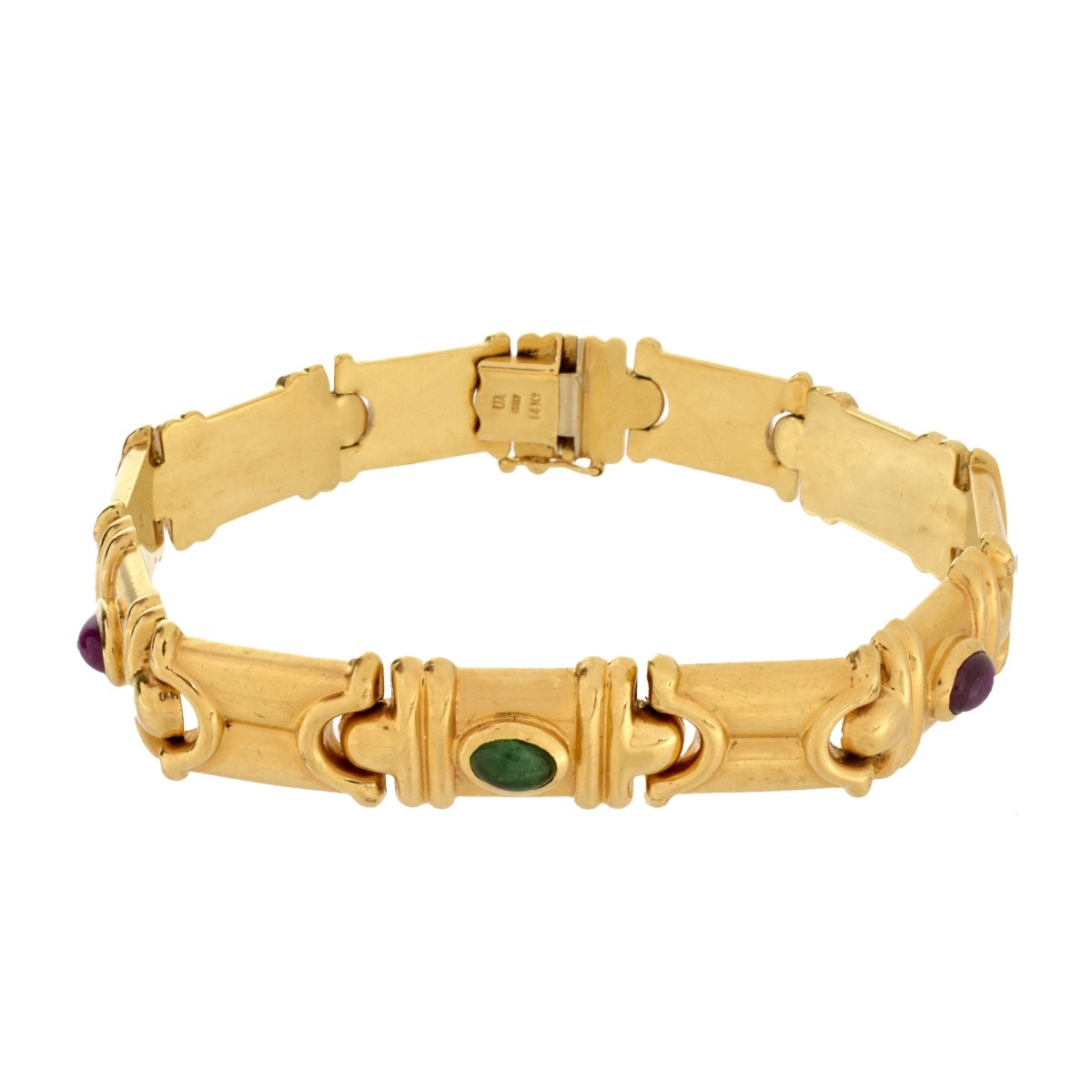 Multi Gemstone and 14K Bracelet