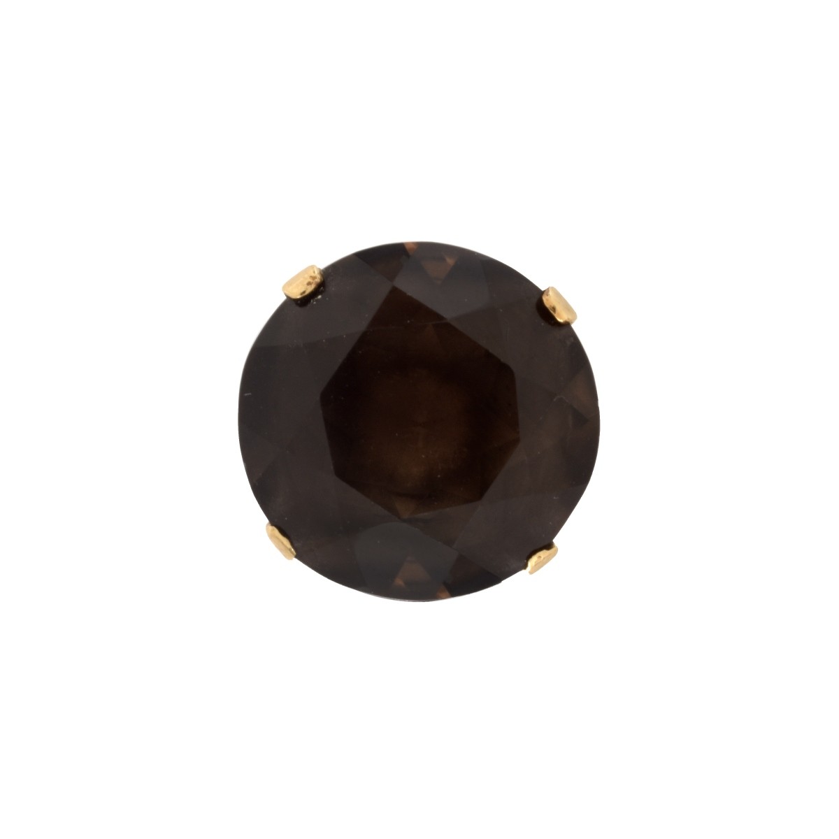 Smokey Quartz and 14K Ring