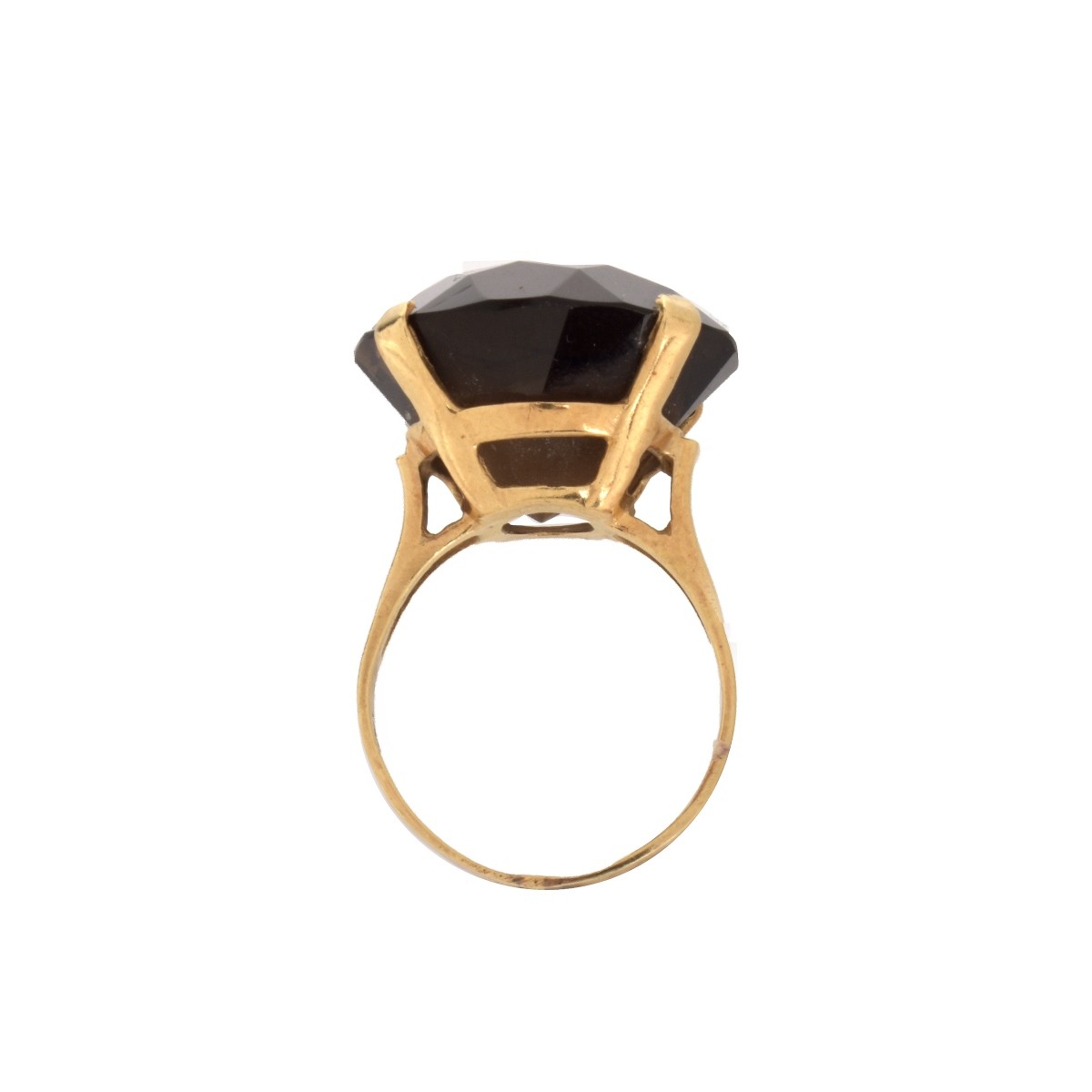 Smokey Quartz and 14K Ring