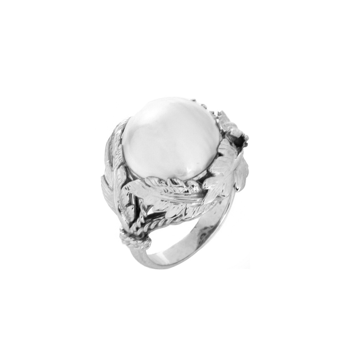 Mabe Pearl and 14K Ring