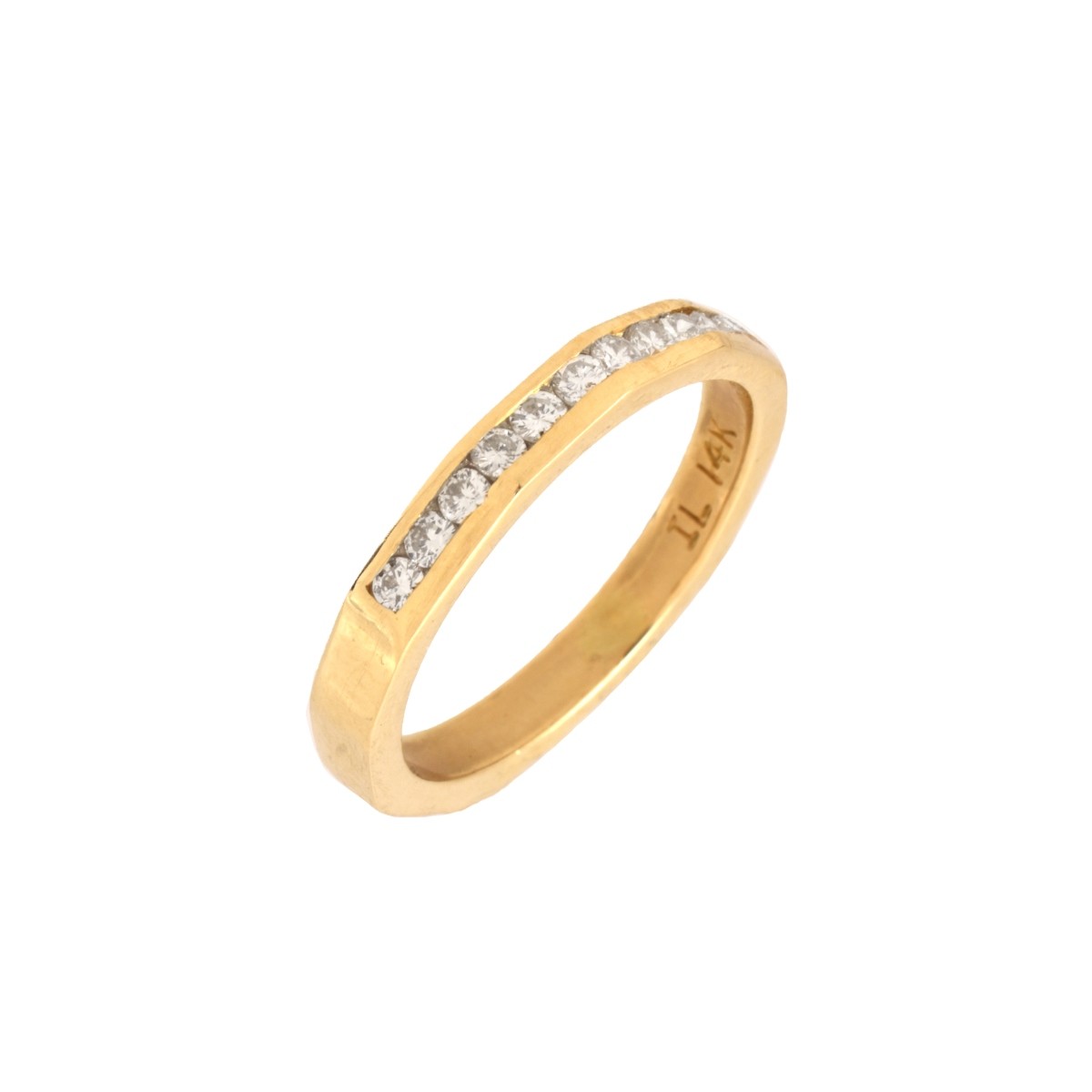 Diamond and 14K Band / Ring