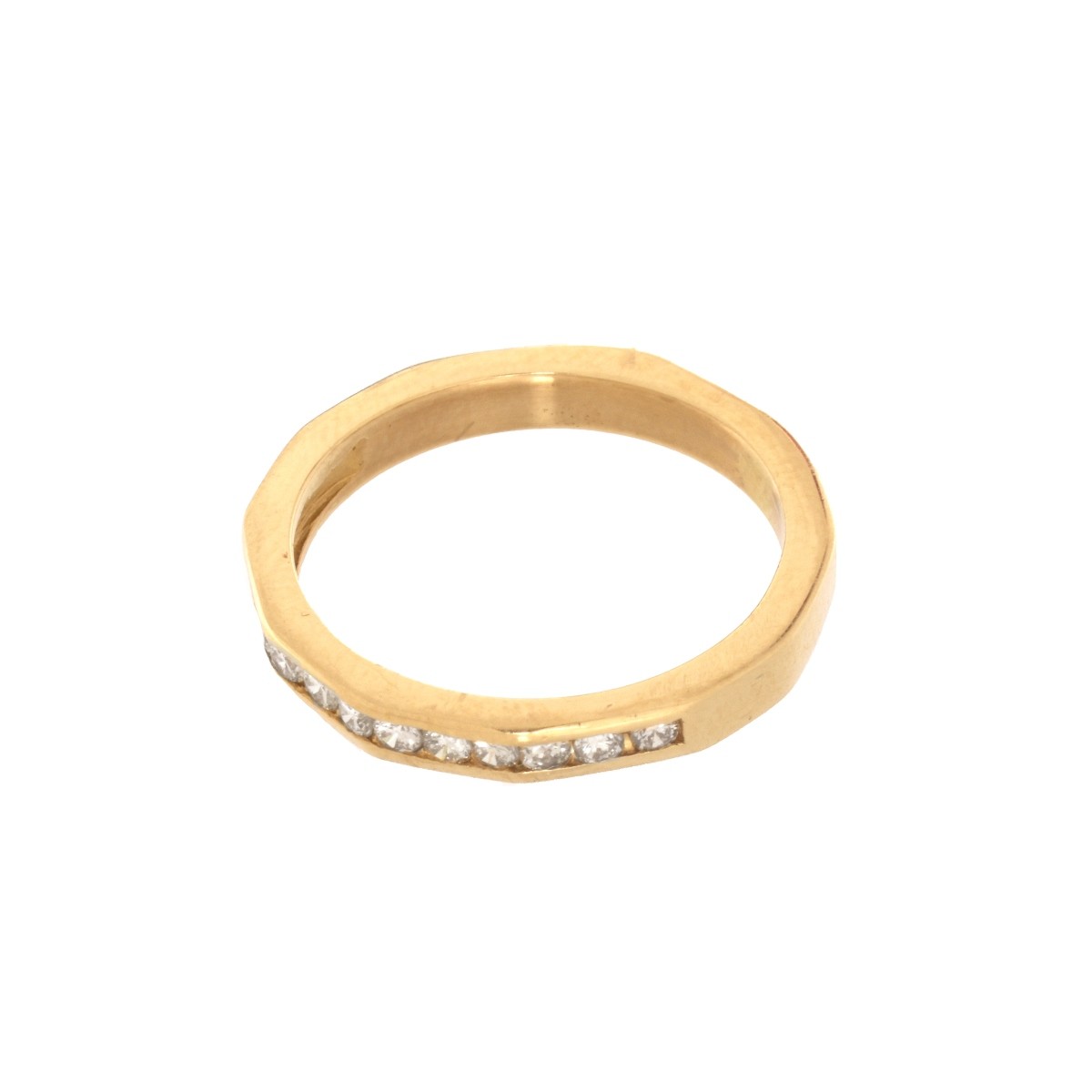 Diamond and 14K Band / Ring