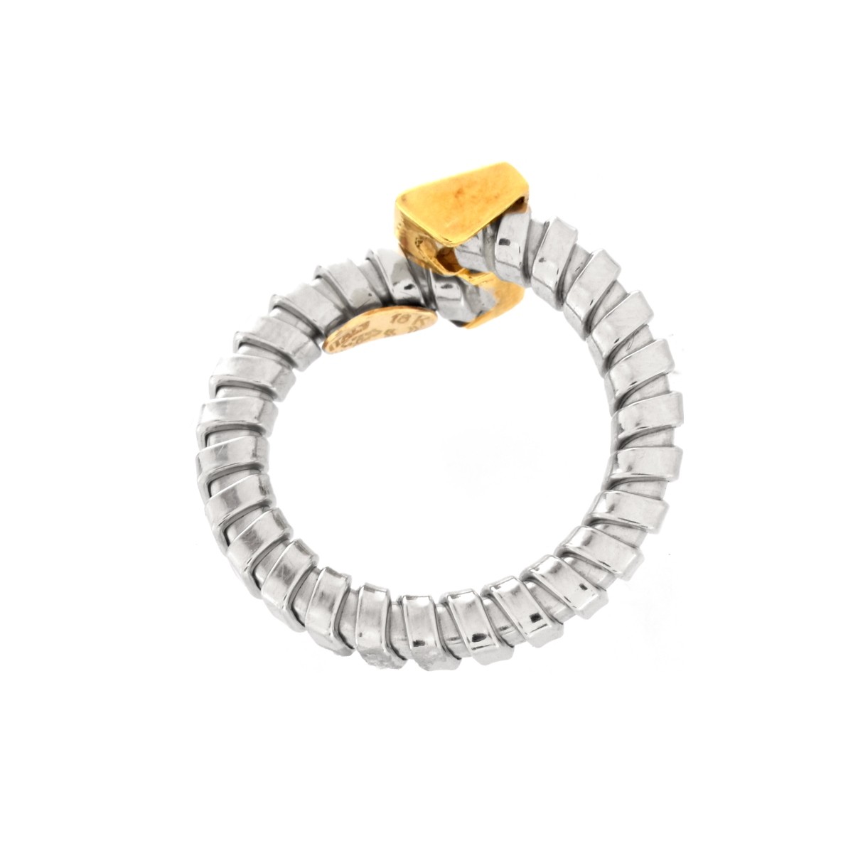 Diamond, Platinum and 18K Ring