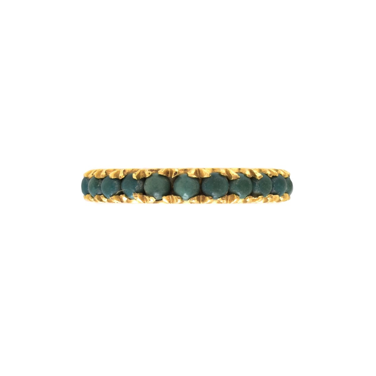 Turquoise and 14K Band / Ring