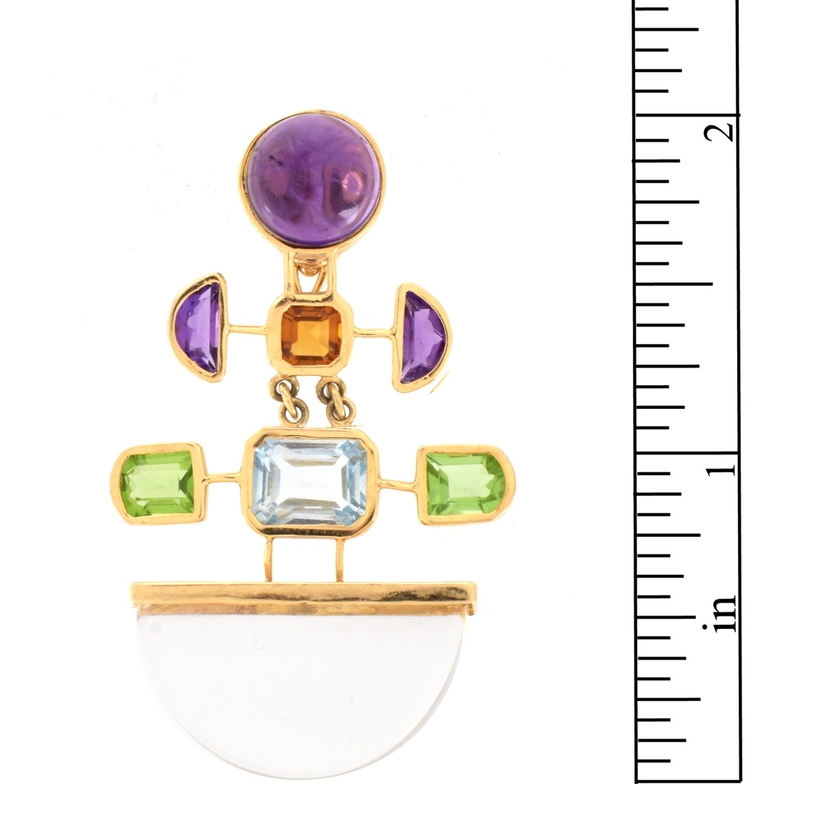 14K and Gemstone Pendant