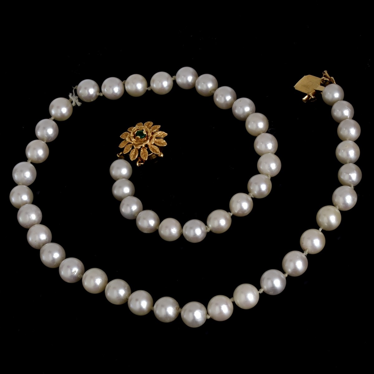 Vintage Pearl and 14K Necklace