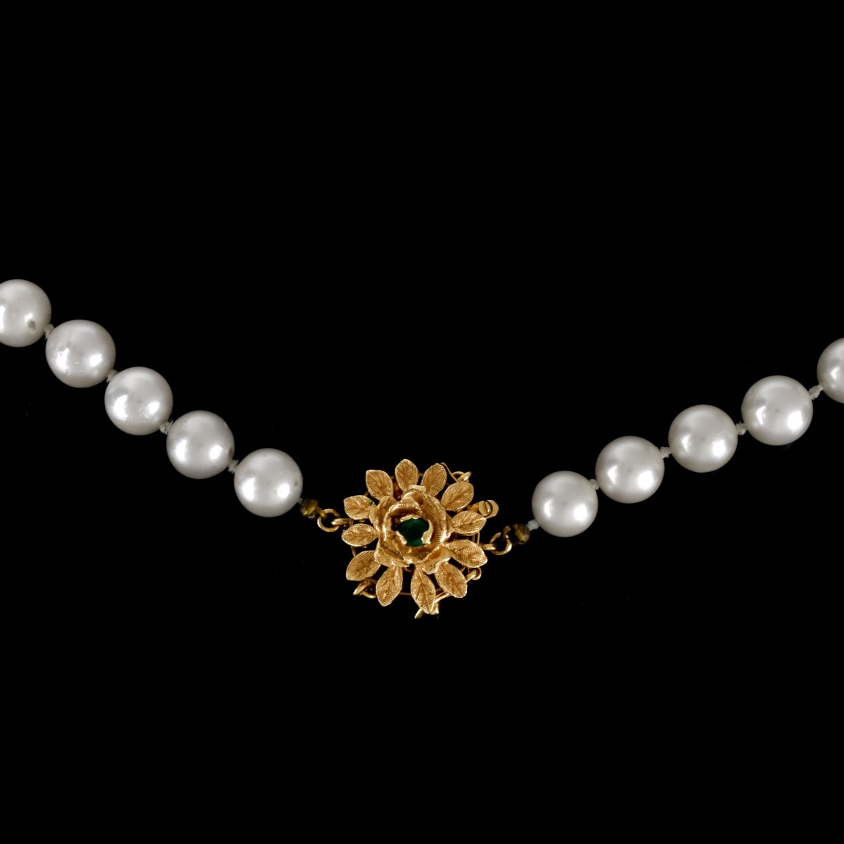 Vintage Pearl and 14K Necklace