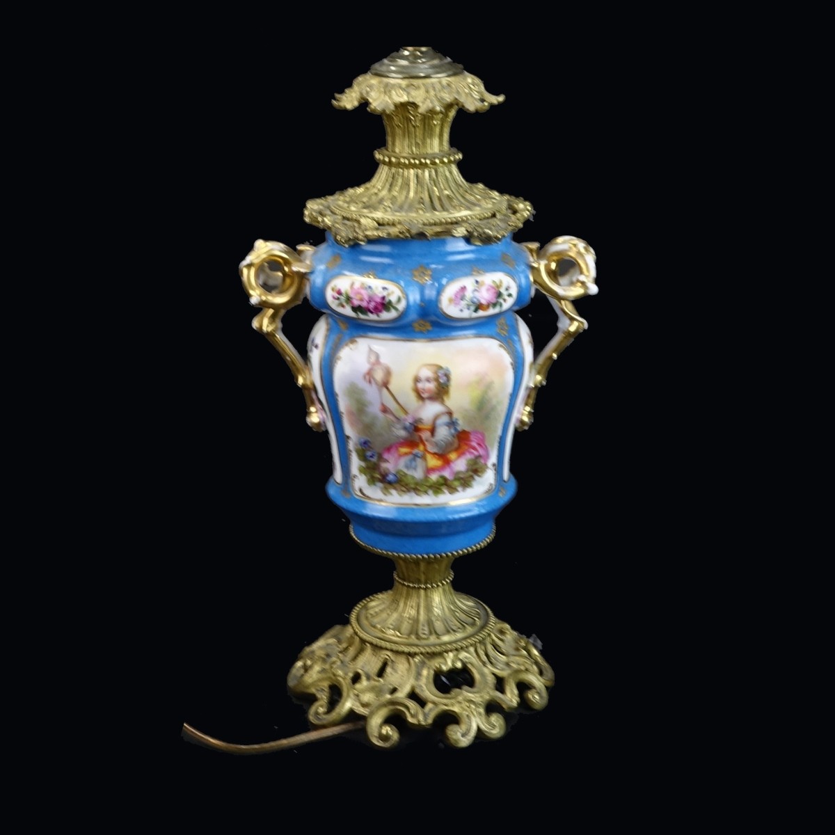 19/20th C. Sevres Style Lamp