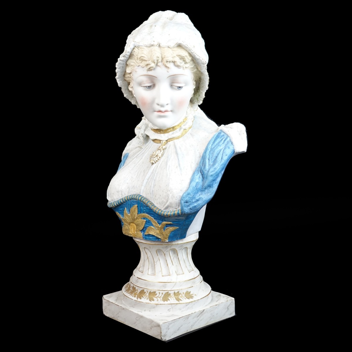 Large German Style Bisque Bust