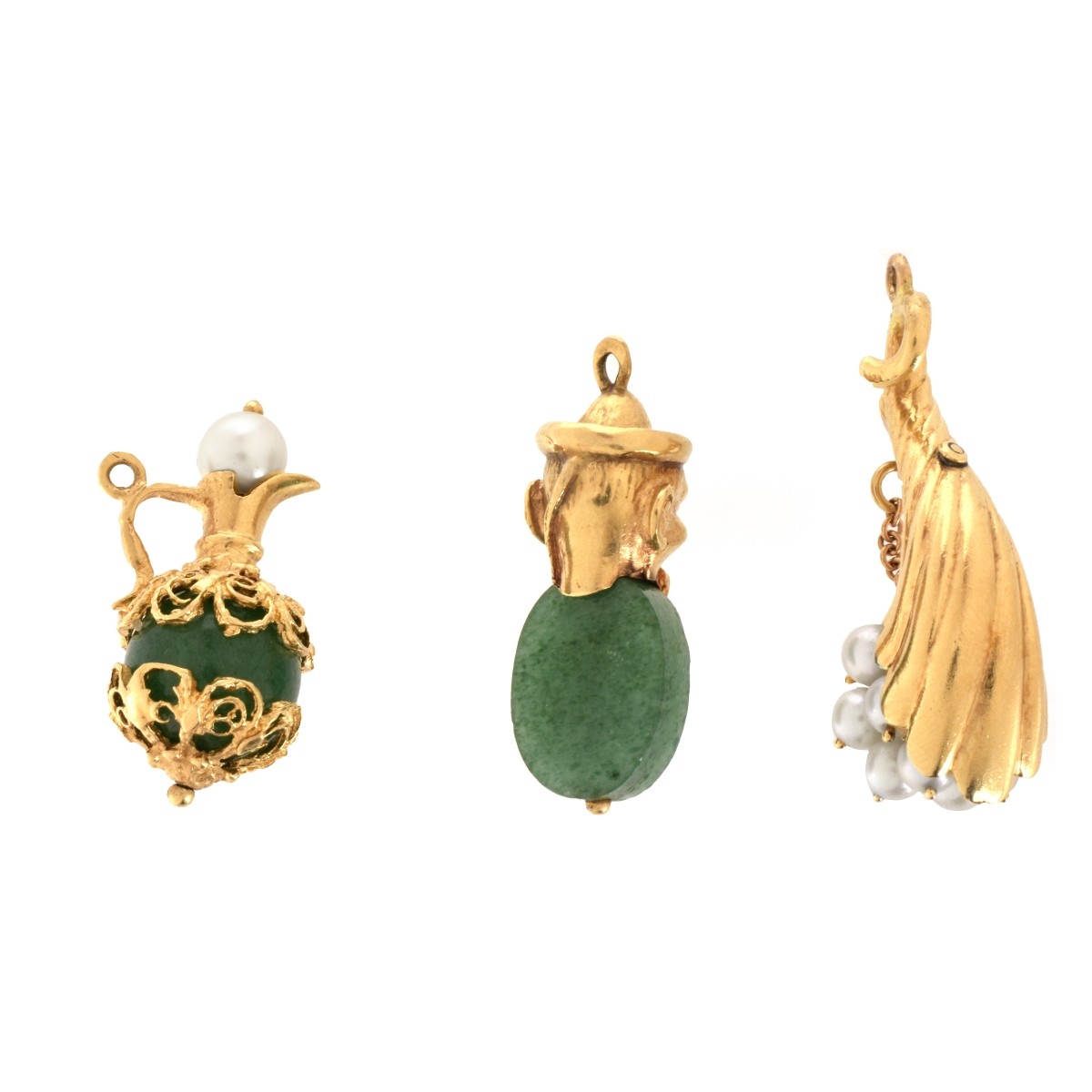 Three Vintage 14K Charms